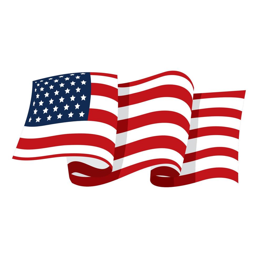 Förenta staterna flagga vektor