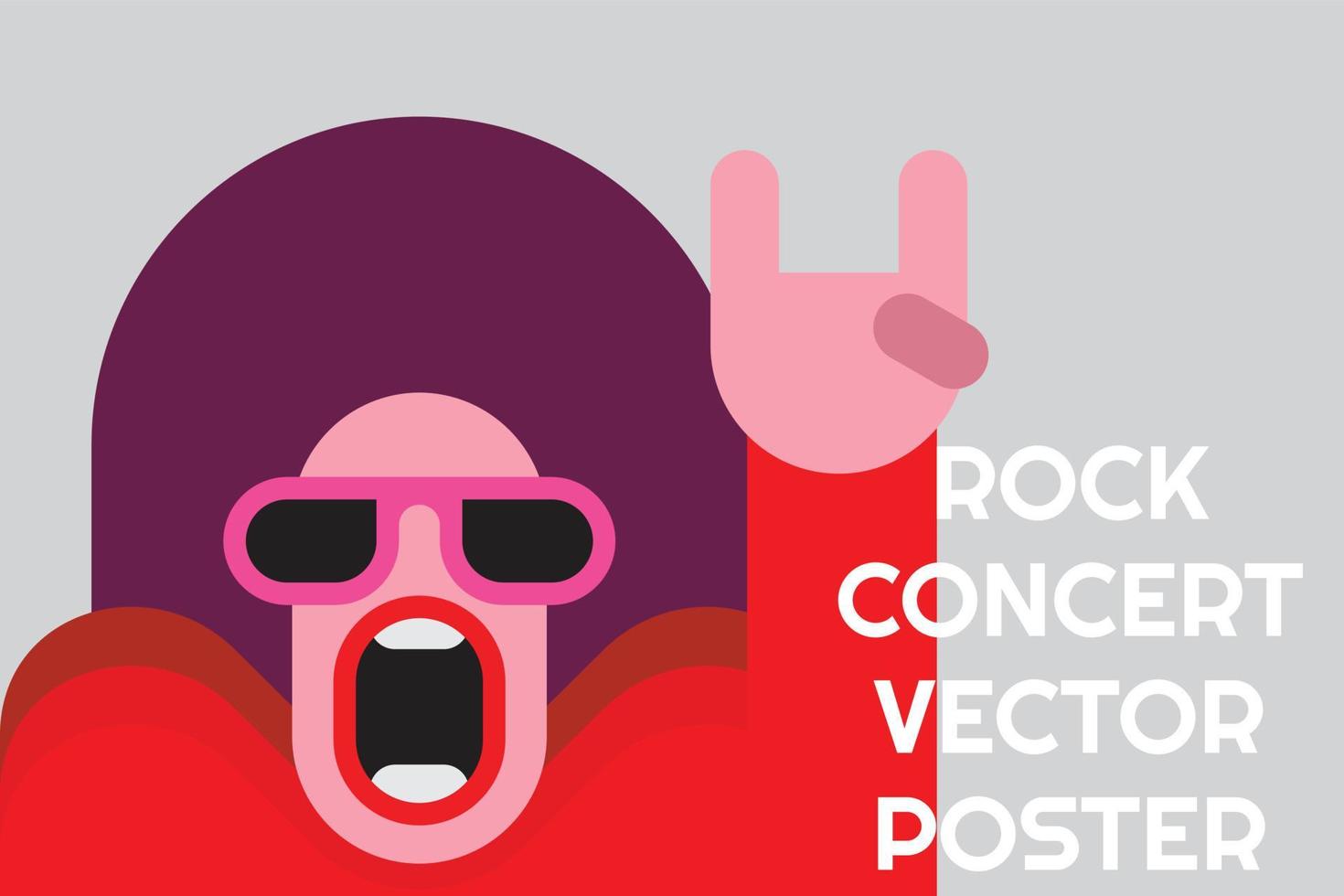 Vektorposter für Rockkonzerte vektor