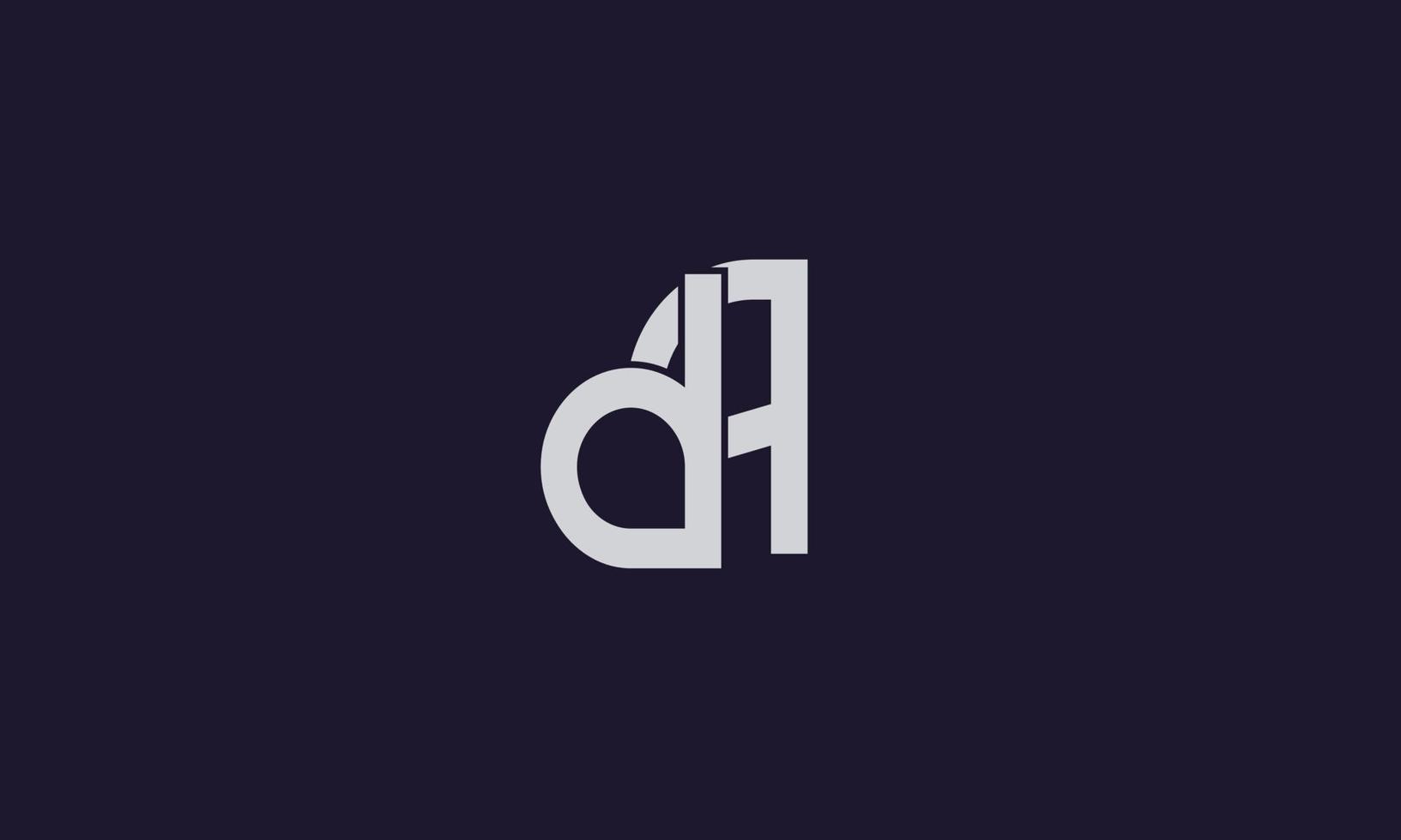 alfabetet bokstäver initialer monogram logotyp da, ad, d och a vektor
