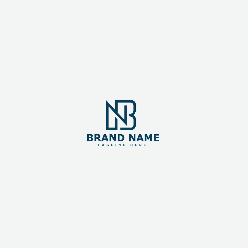 nb logotyp design mall vektor grafisk branding element.