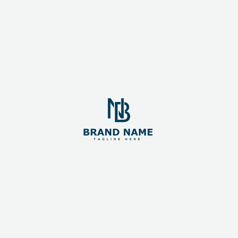 nb-Logo-Design-Vorlage, Vektorgrafik-Branding-Element. vektor