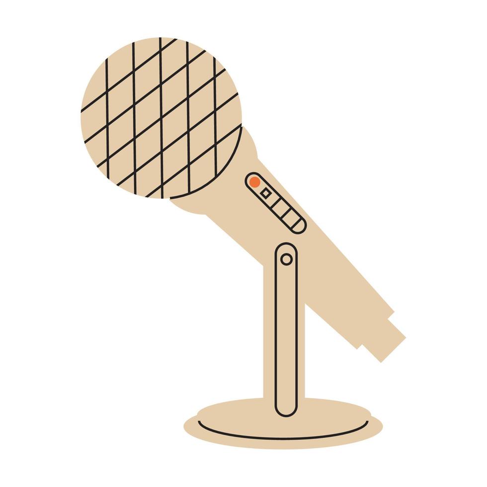 klassisches Mikrofon-Audiogerät vektor