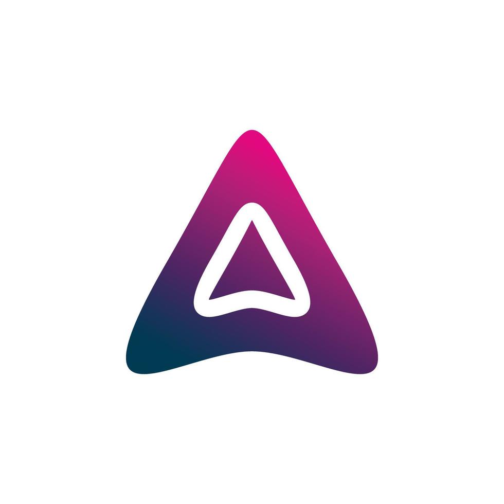 aero triangel Färg logotyp design vektor