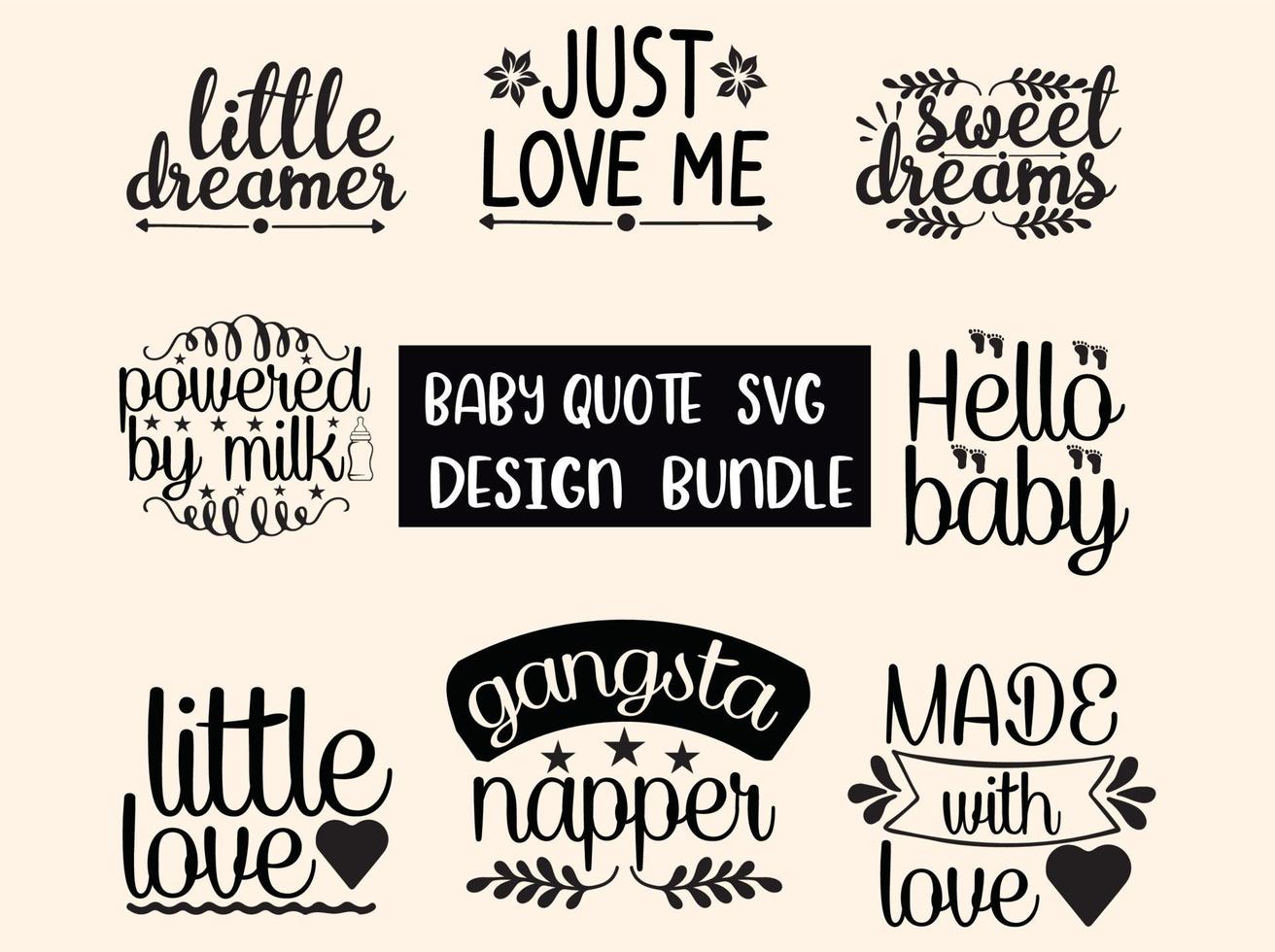 bebis svg design bunt vektor