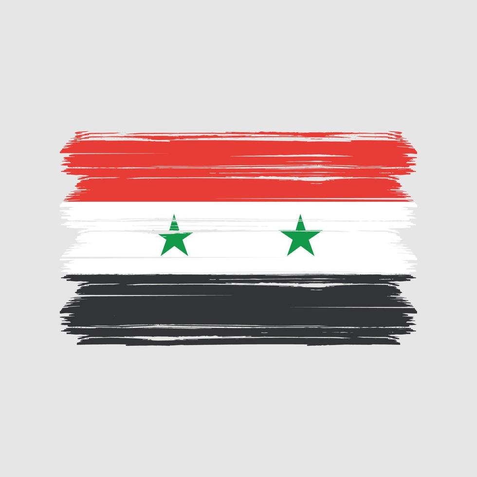 syrien flagga vektor. National flagga vektor