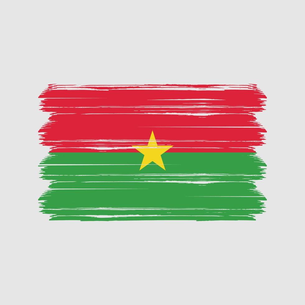 burkina faso flagga vektor. National flagga vektor