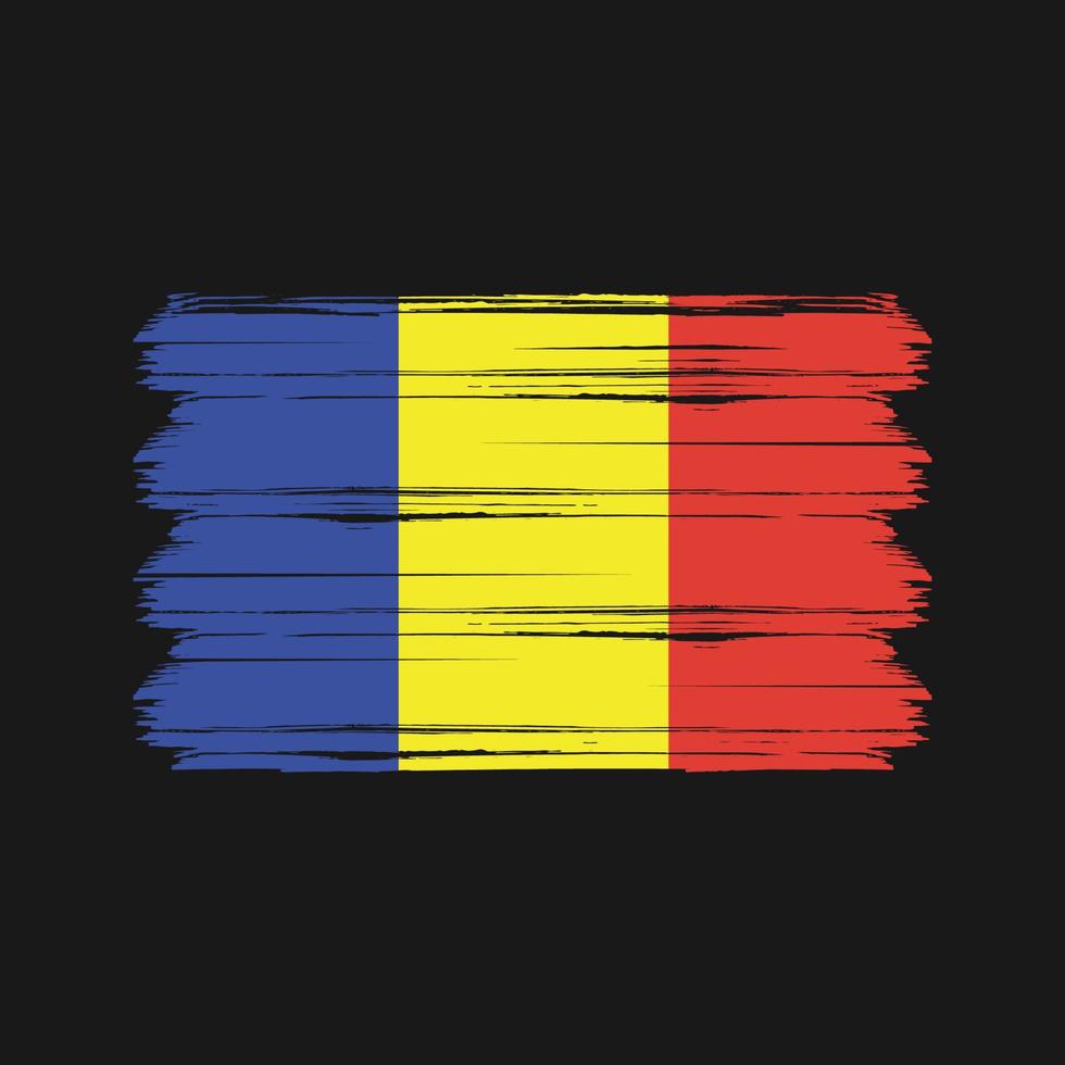 Vektor der rumänischen Flagge. Nationalflagge