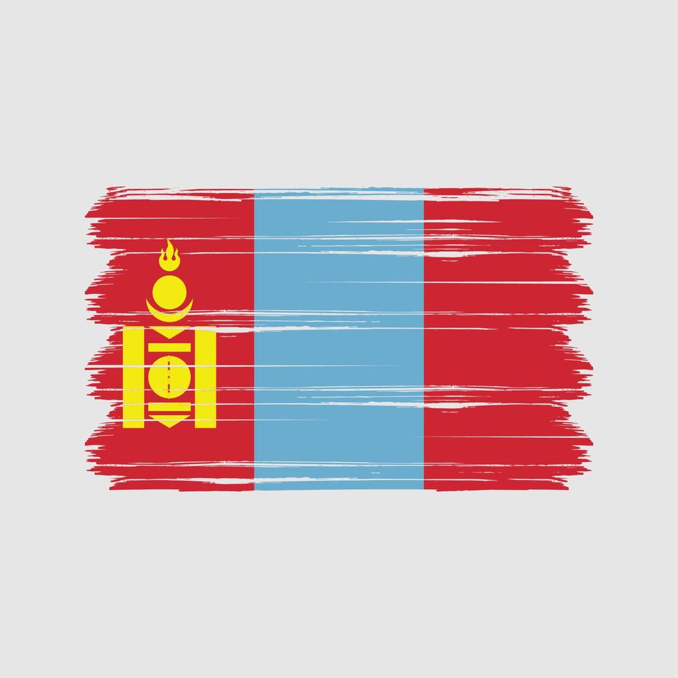 mongoliet flagga vektor. National flagga vektor