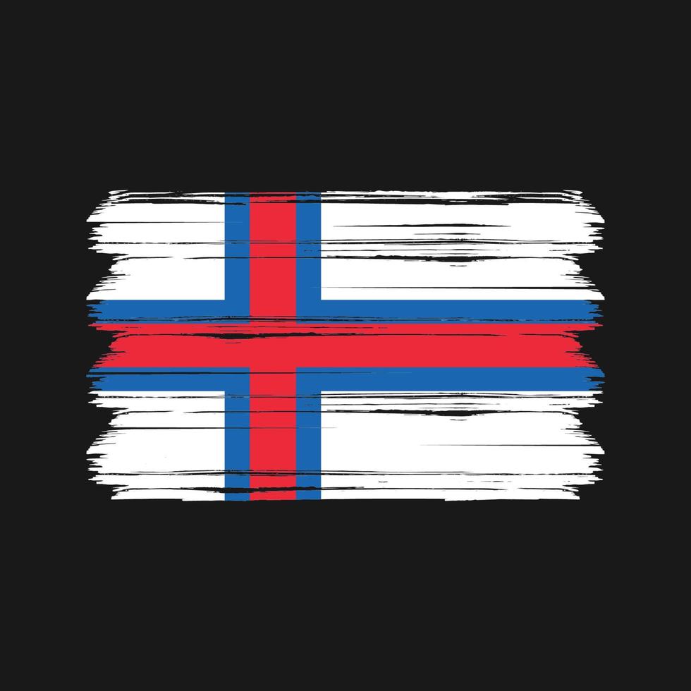 Färöarna flagga vektor. National flagga vektor