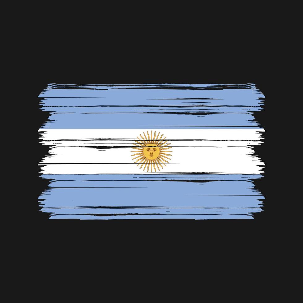 Vektor der argentinischen Flagge. Nationalflagge