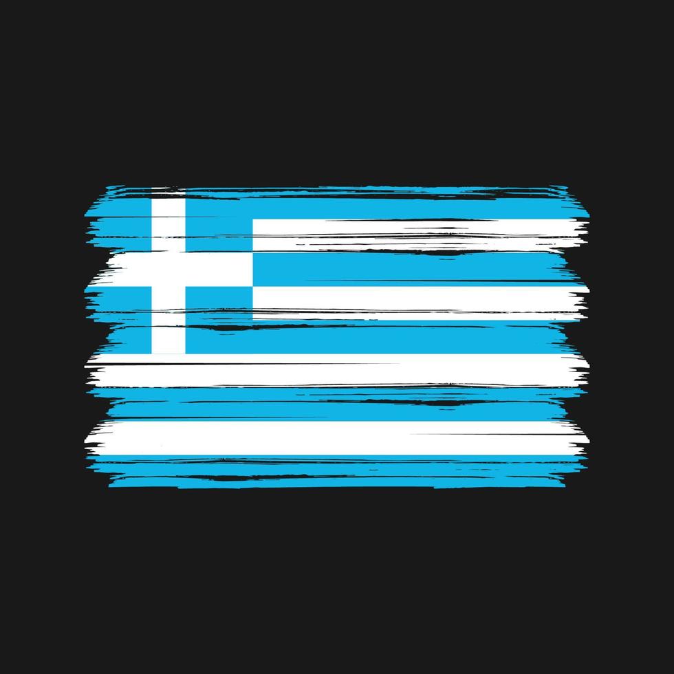 Vektor der griechischen Flagge. Nationalflagge