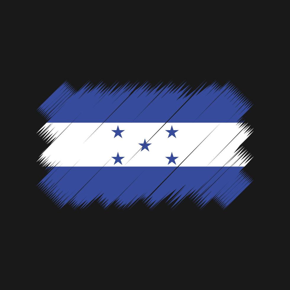 Pinselvektor der honduras-Flagge. Nationalflagge vektor