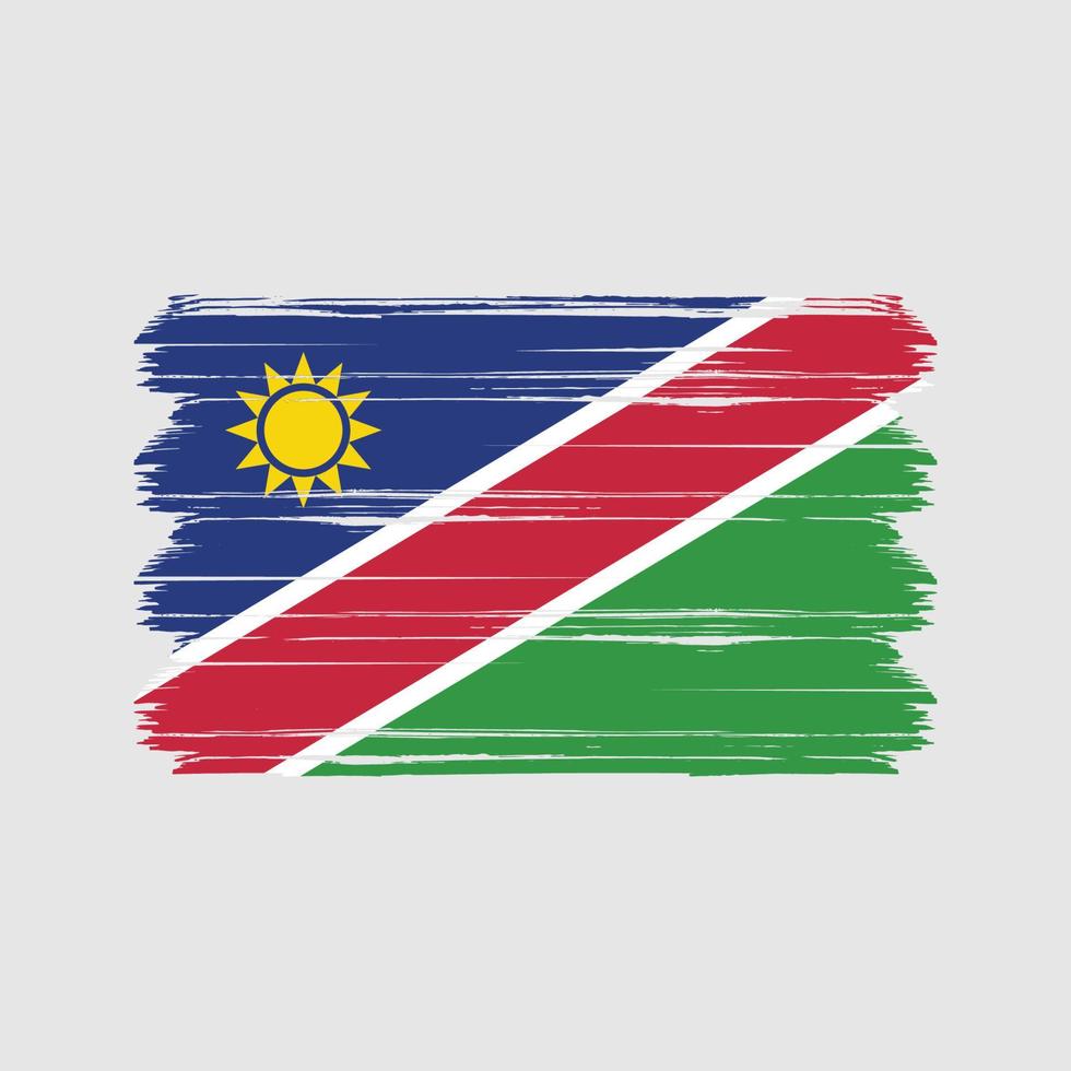 Namibia flagga vektor. National flagga vektor