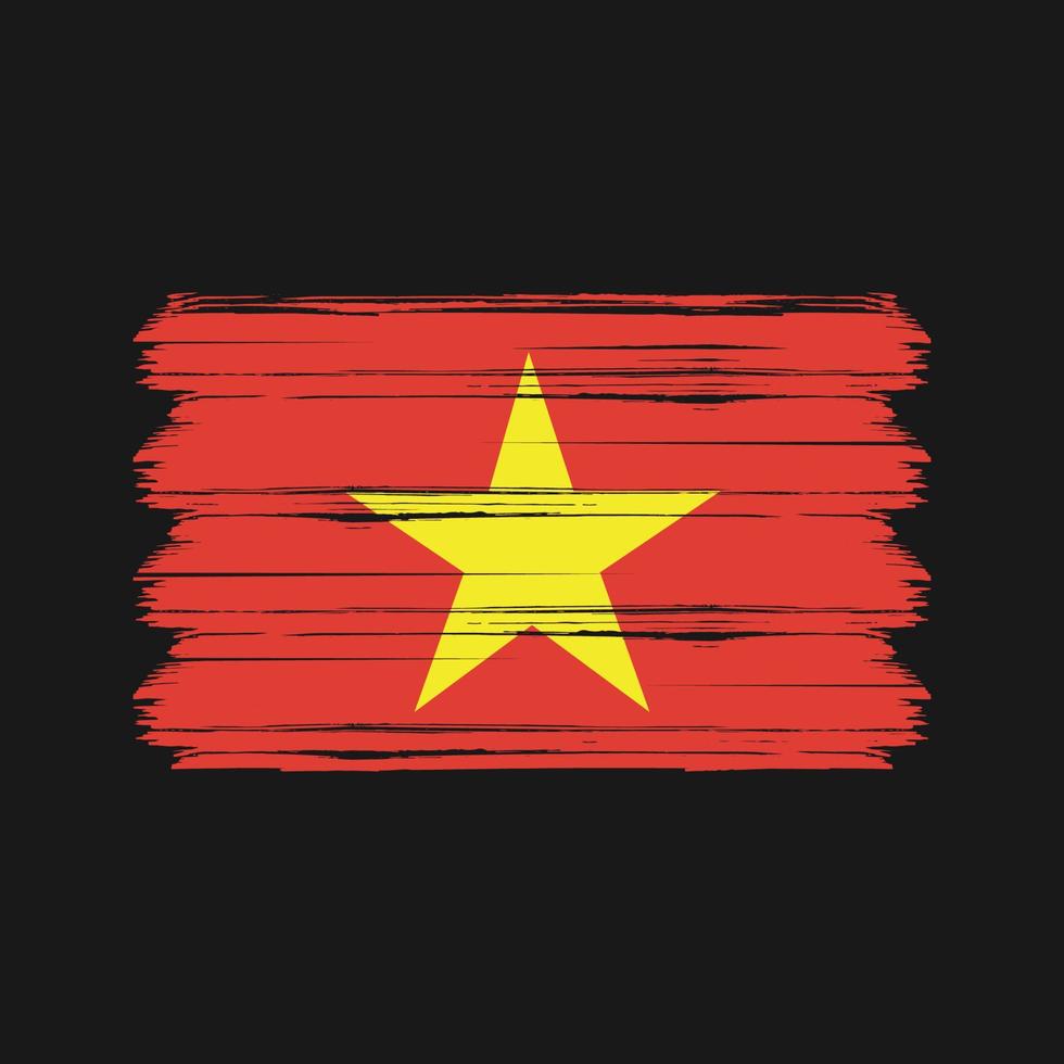 Vietnam-Flaggenvektor. Nationalflagge vektor