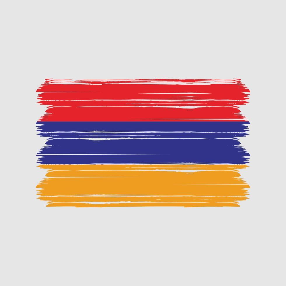 armenischer Flaggenvektor. Nationalflagge vektor