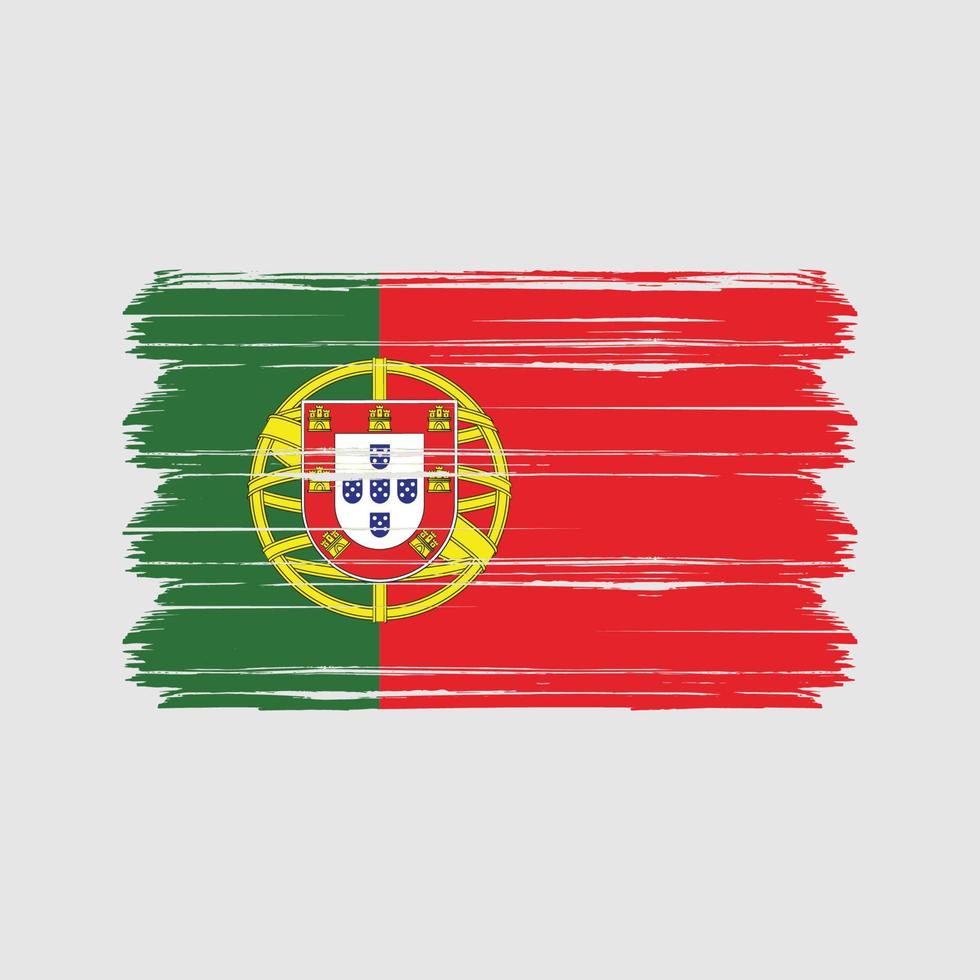 Vektor der portugiesischen Flagge. Nationalflagge