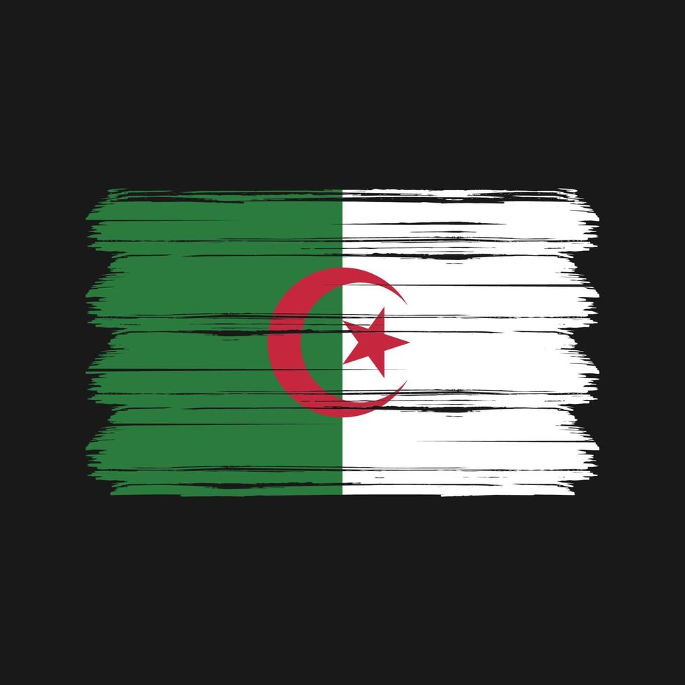 Algeriet flagga vektor. National flagga vektor