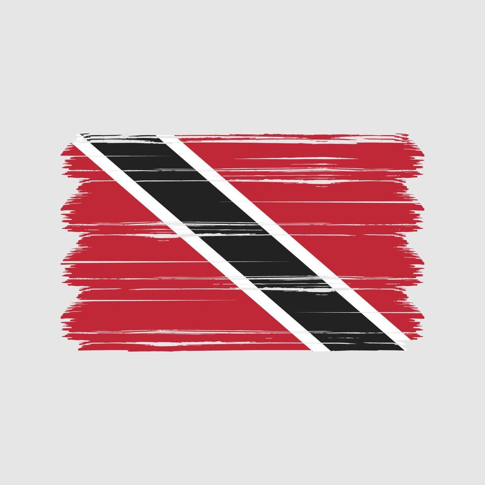 Flaggenvektor von Trinidad und Tobago. Nationalflagge vektor