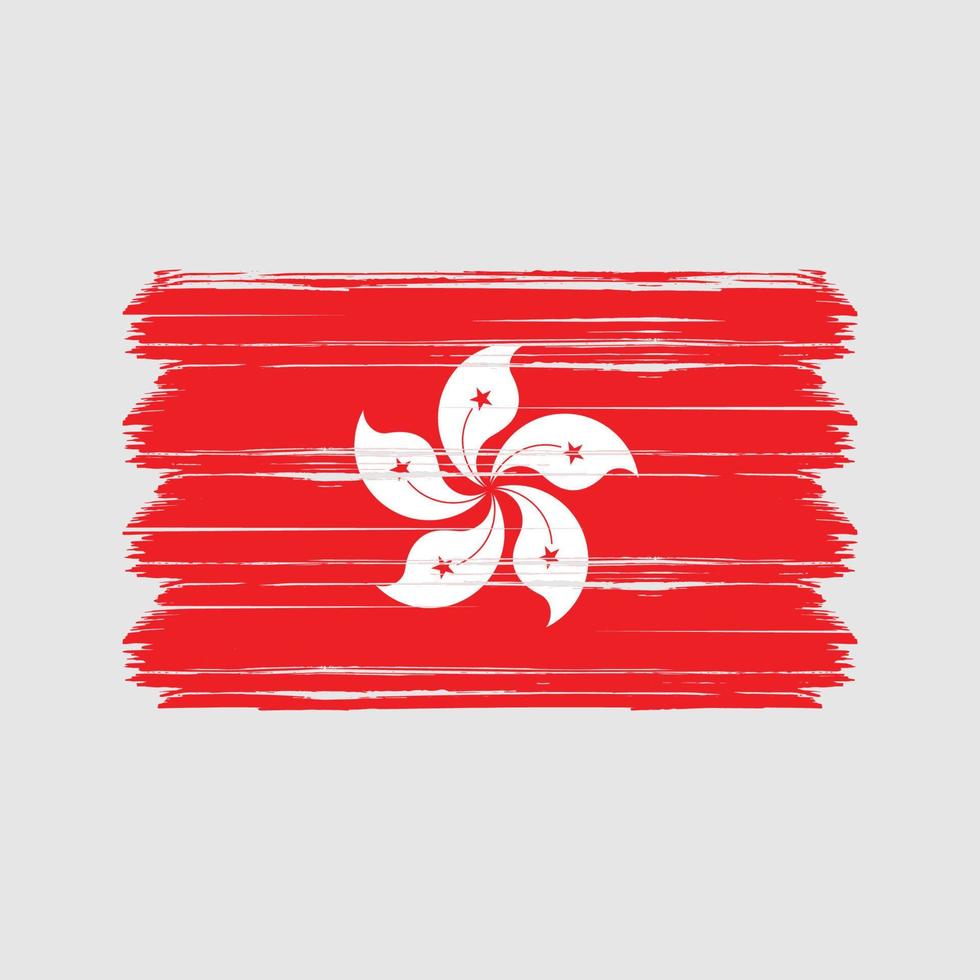 Vektor der Hongkong-Flagge. Nationalflagge
