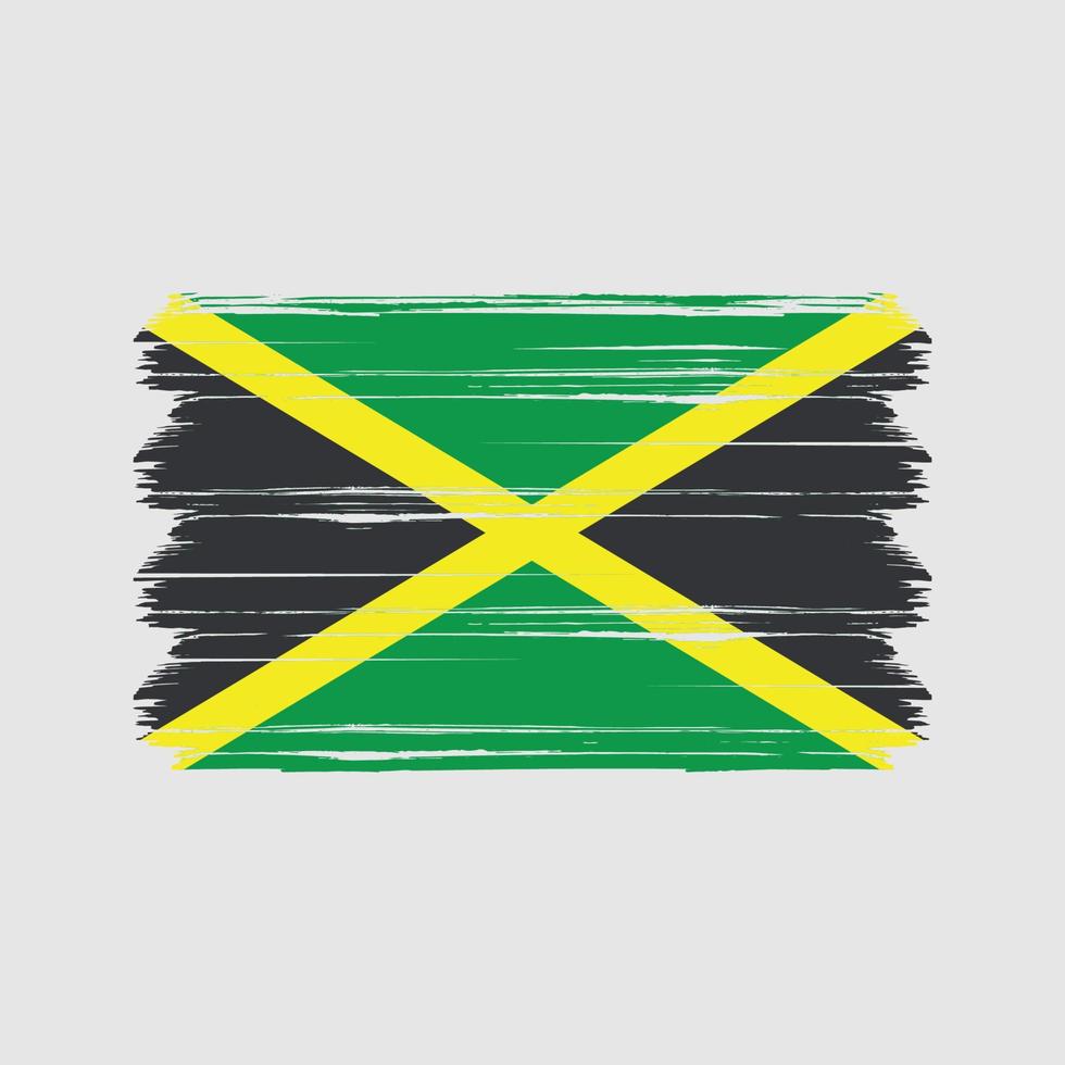 jamaica flagga vektor. National flagga vektor