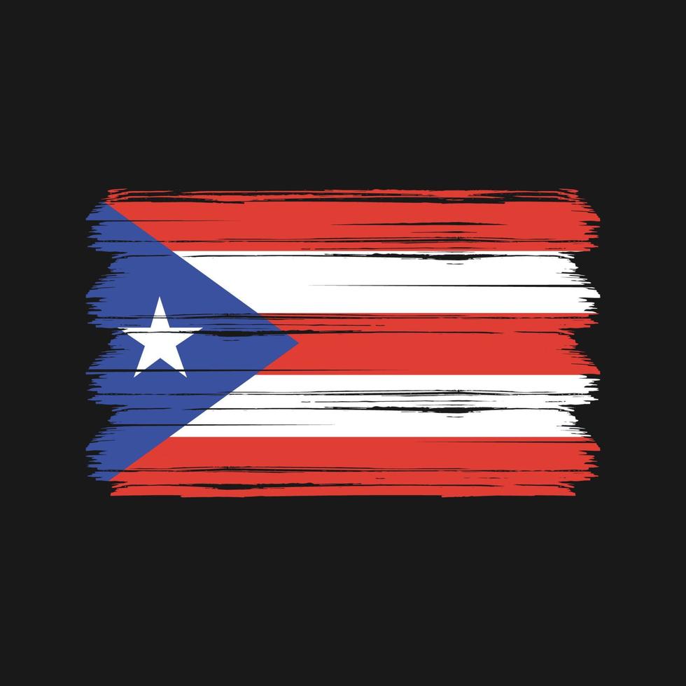 puerto rico flagga vektor. National flagga vektor