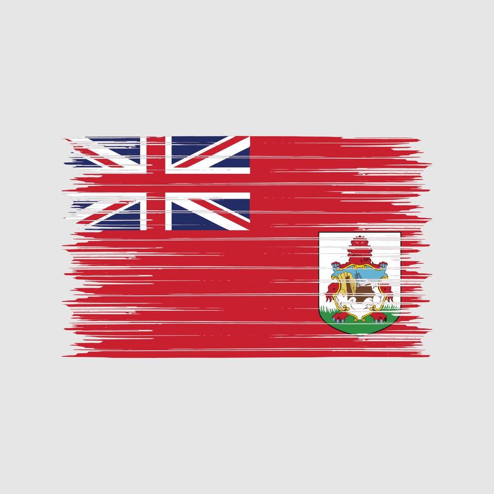 bermuda flaggborste. National flagga vektor