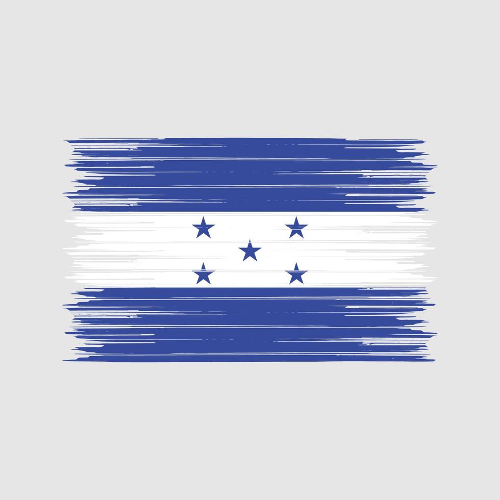 Honduras Flaggenpinsel. Nationalflagge vektor