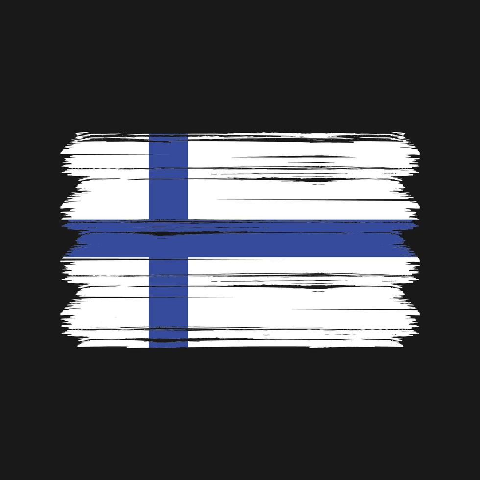 Finland flagga vektor. National flagga vektor