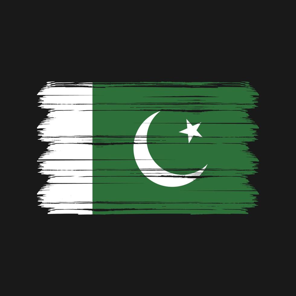 Vektor der pakistanischen Flagge. Nationalflagge