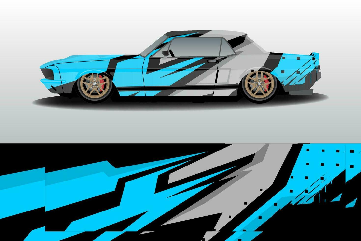 Hintergrunddesign für Rallye-Rennwagen vektor