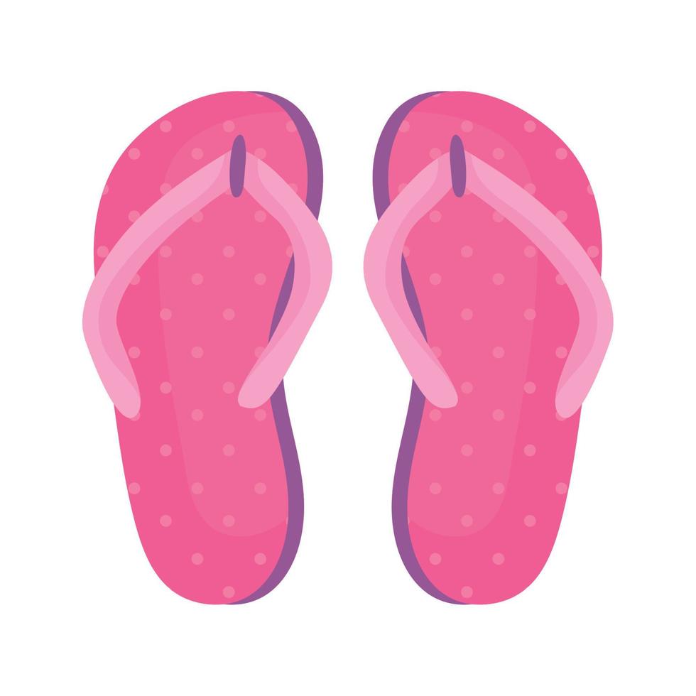 Symbol für rosa Flip-Flops vektor