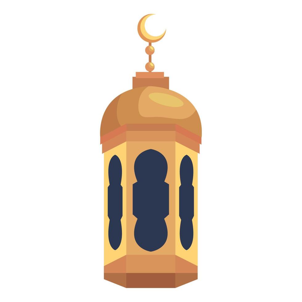 goldene lampe muslim vektor