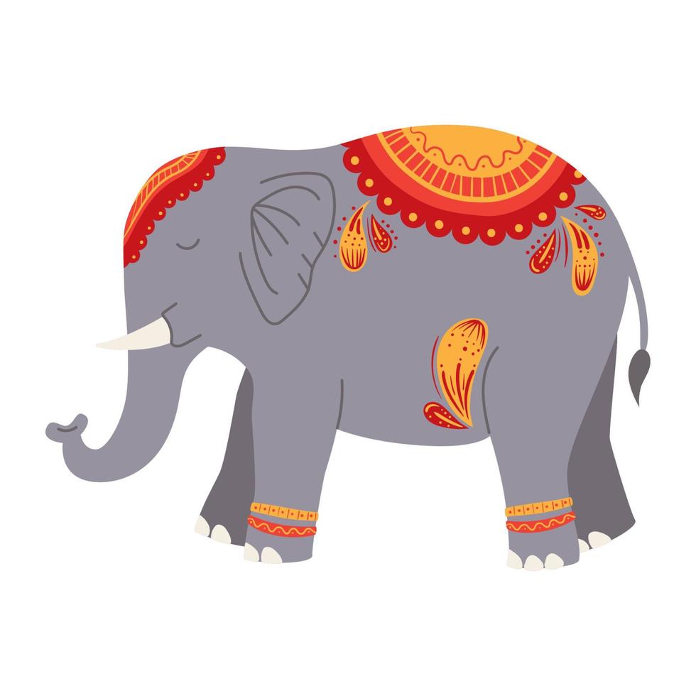 Indien elefant djur- vektor