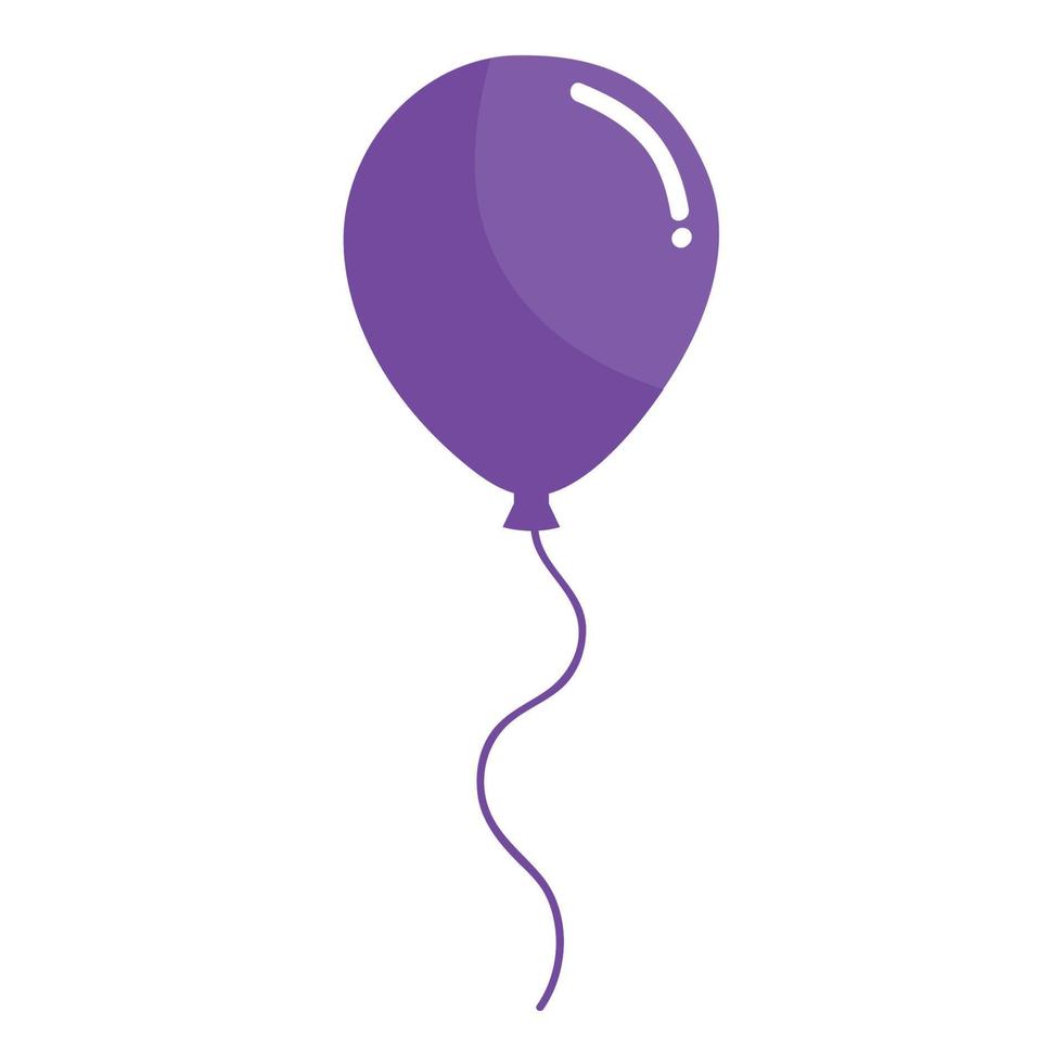 lila ballong helium flyta vektor