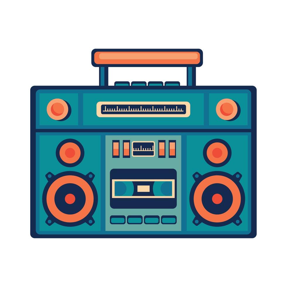 Boombox-Retro-Stil vektor