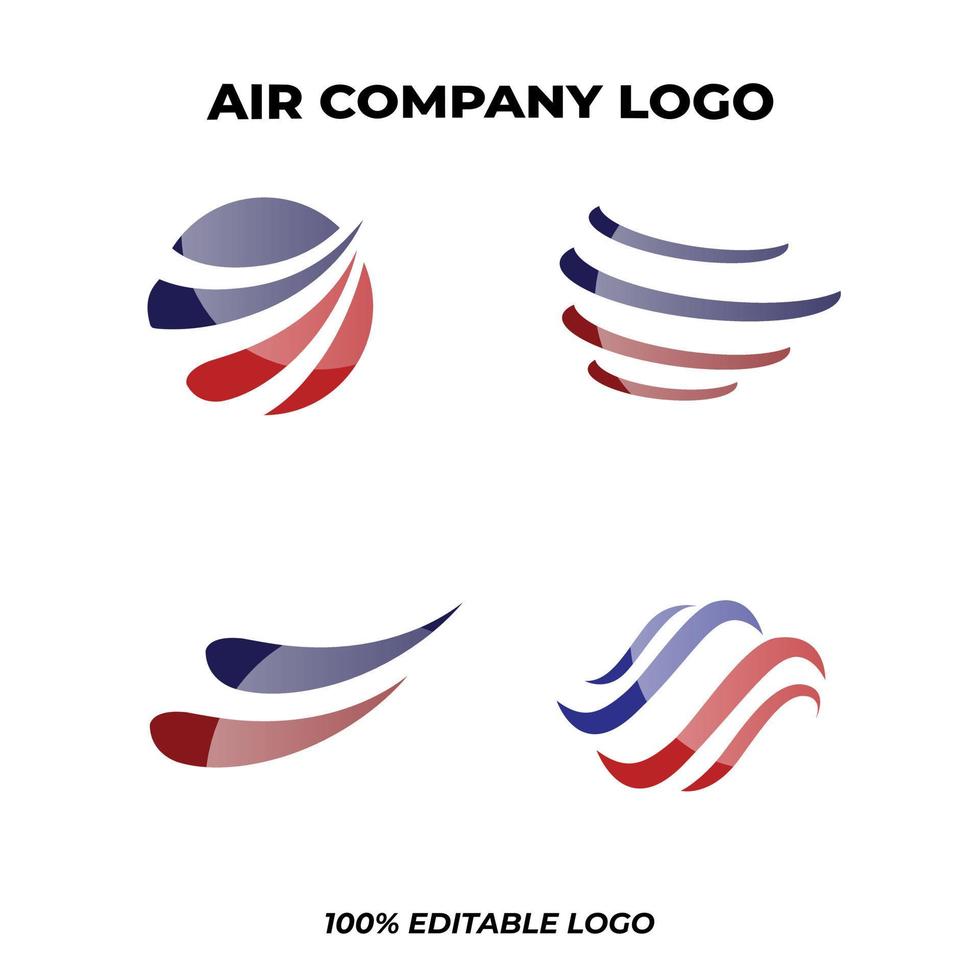 Air Company-Logo-Paket vektor