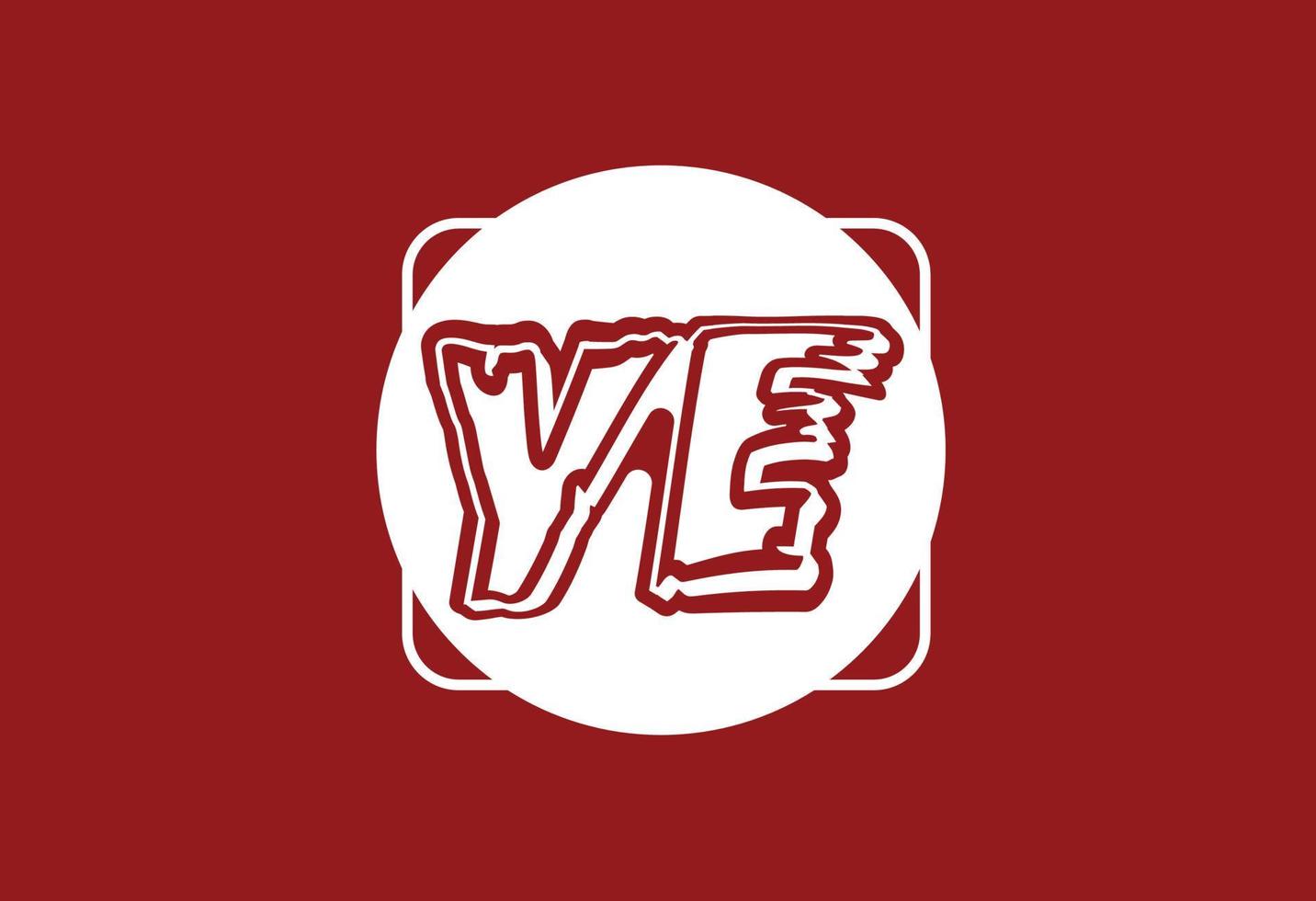 Buchstabe YE-Logo und Icon-Design-Vorlage vektor
