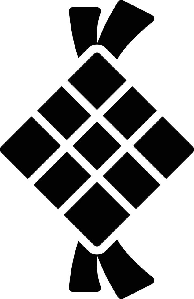 Ketupat-Glyphe-Symbol vektor