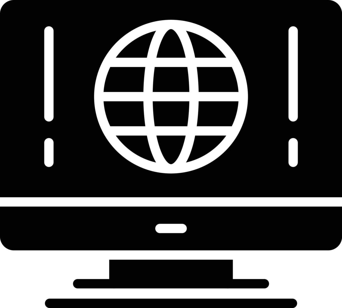 Internet-Glyphe-Symbol vektor