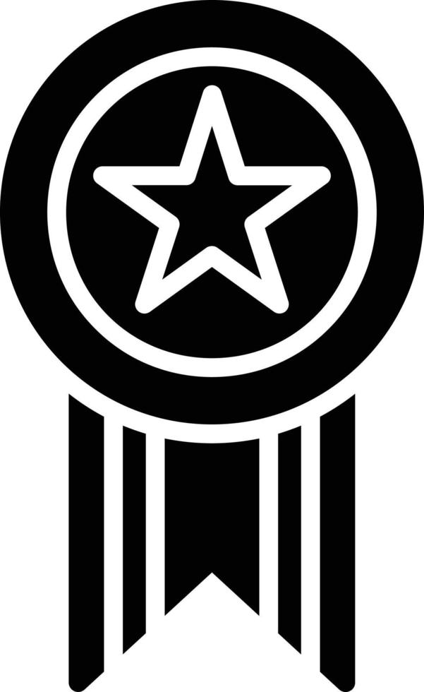 Medaillen-Glyphe-Symbol vektor