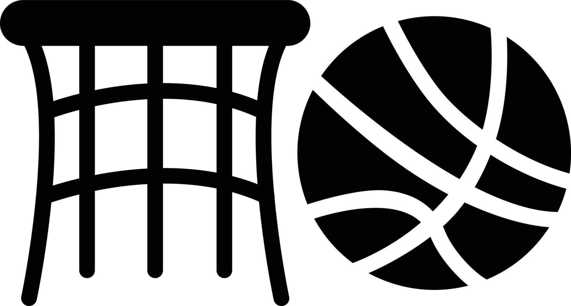 Basketball-Glyphe-Symbol vektor