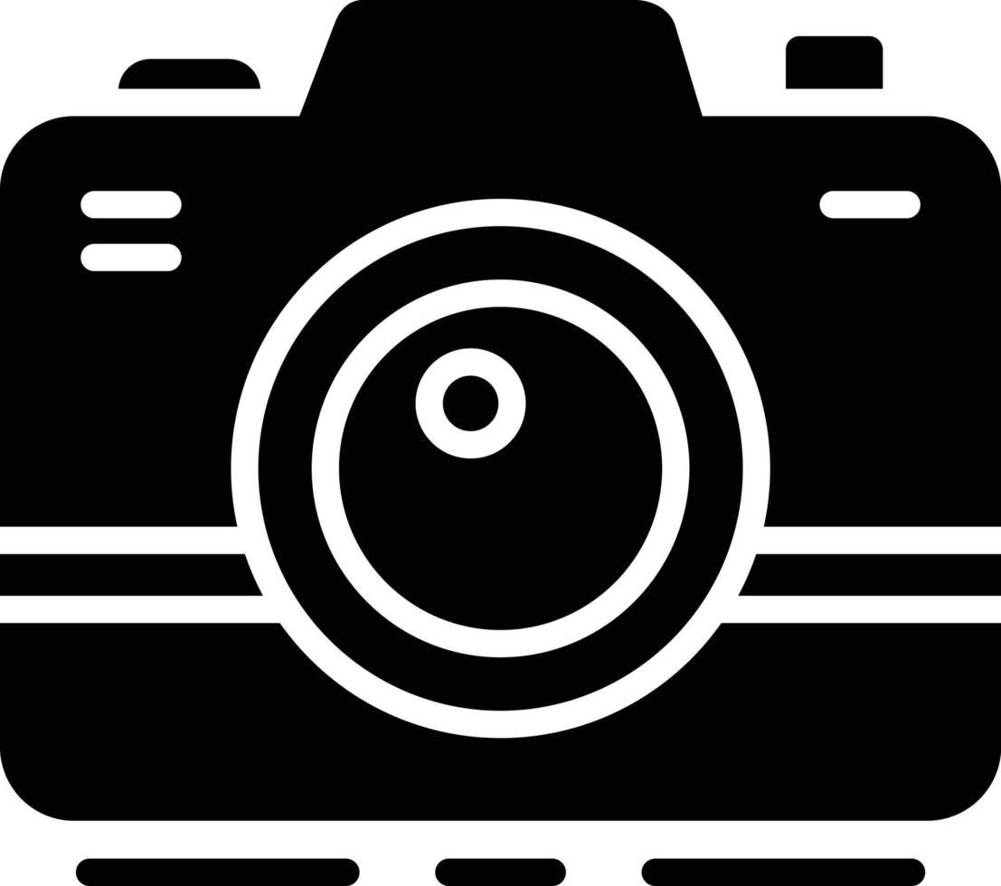 Symbol für Fotokamera-Glyphe vektor
