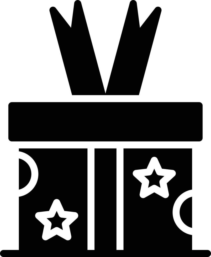 Geschenk-Glyphe-Symbol vektor