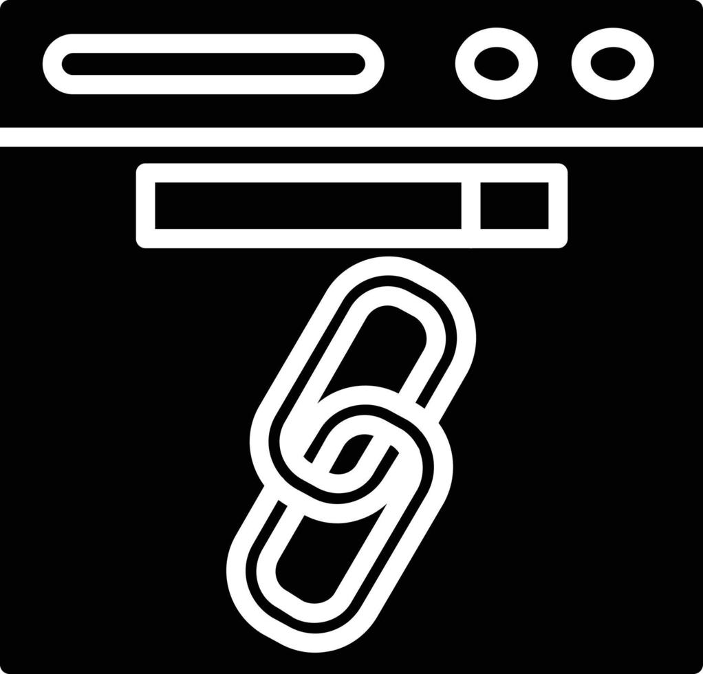 URL-Glyphe-Symbol vektor