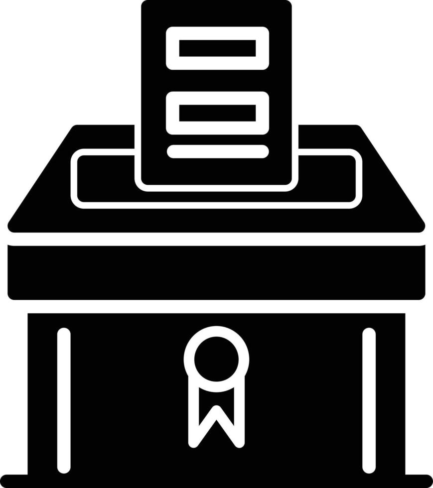 Polling-Glyphe-Symbol vektor