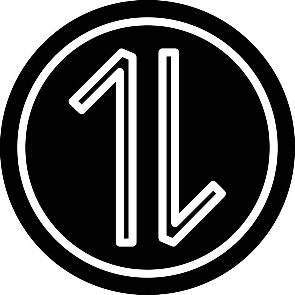 Glyphen-Symbol mit Pfeil nach oben und unten vektor