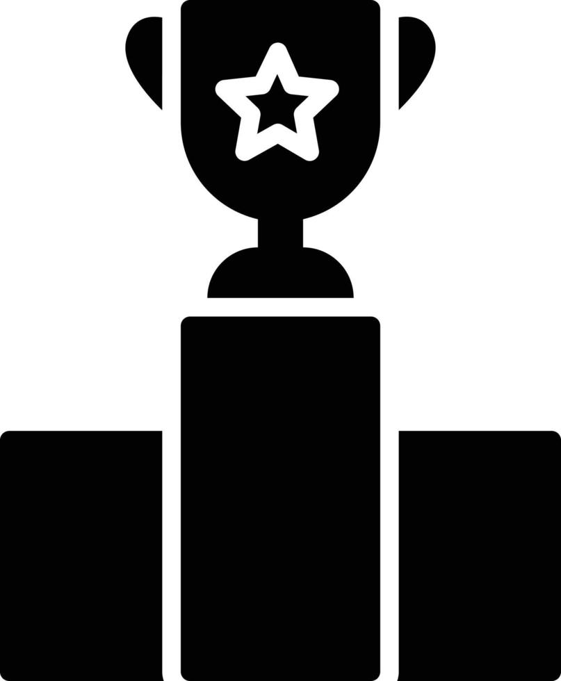 Podium-Glyphe-Symbol vektor