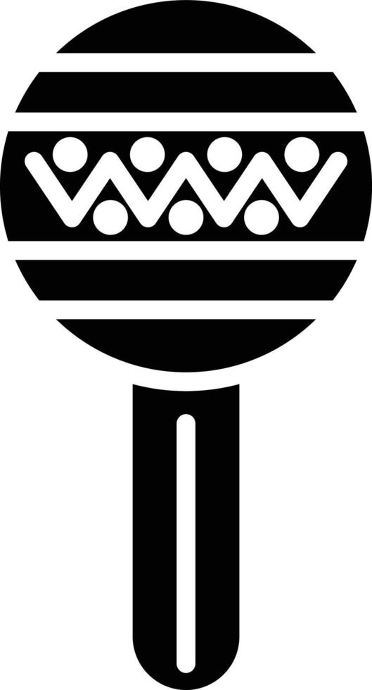 Maracas-Glyphe-Symbol vektor