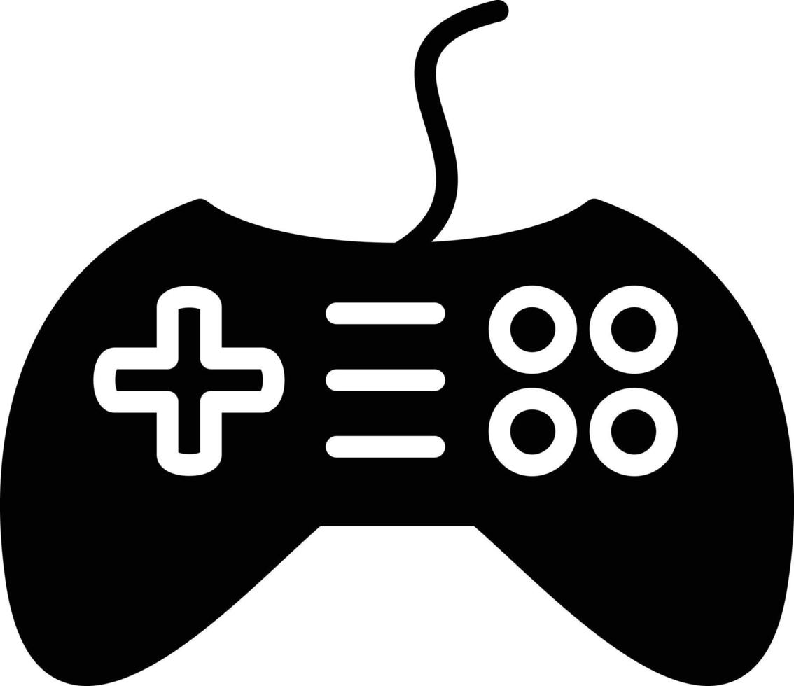 Videospiel-Glyphen-Symbol spielen vektor