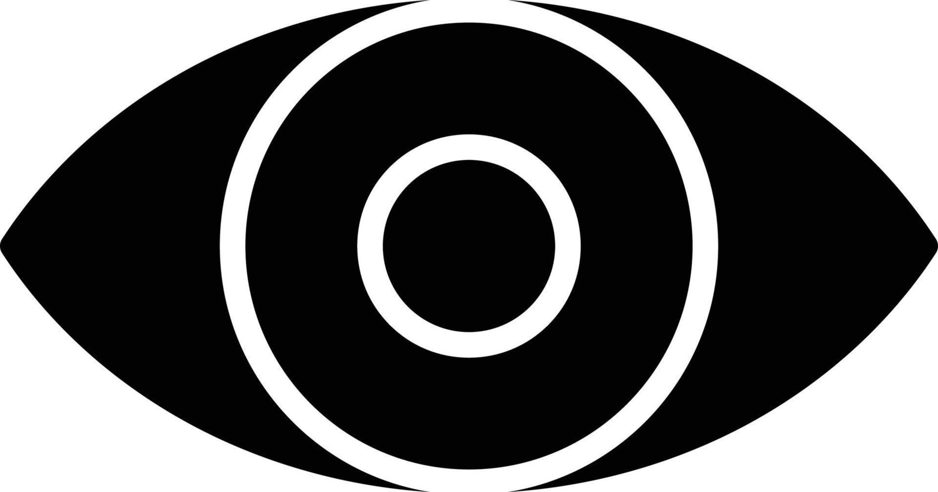 Augen-Glyphe-Symbol vektor